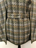 womens  welsh wool  welsh  waist belt  vintage  Urban Village Vintage  turqoise  tapestry  S  multi  MOD  Green  Dillad Coracle  cape  60s  1960s