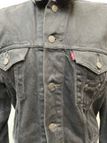 womens  vintage  retro  MOD  long sleeve  logo  levis strauss  levis  levi strauss  levi  Denim jacket  denim  cropped  crop jacket  Black Jacket  black  70s  14