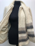 Wool  womens  vintage  Urban Village Vintage  Stripes  long sleeve  knitwear  knitted  knit  cream  cardigan  70s  1970s  12