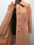 womens jacket  womens coat  womens  Winter Coat  vintage  Urban Village Vintage  urban village  peach  overcoat  orange  long length coat  long coat  Jacket  Eastex  coat  button  60s  1960s  14