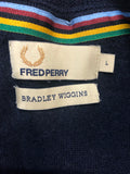 Bradley Wiggins X Fred Perry Long Sleeved Knit Cycling Top - Size L