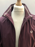 vintage  Urban Village Vintage  Stripes  Red  MOD  mens  M  logo  lightweight jacket  Lightweight  Jacket  Fred Perry  burgundy