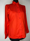 womens shirt  womens  vintage  Urban Village Vintage  urban village  top  Shirt  retro  red  Londonpride  dagger  collared  collar  blouse  70s  70  1970s