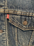 Vintage 90's 1990's Levis Blanket Lined Denim Trucker Jean Jacket Blue XL 46 Mens Clothing