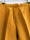 Yellow  womens  vintage  Urban Village Vintage  urban village  true vintage  trousers  Suede  stirrups  stirrup trouser  Ski-Master  ski trousers  retro  pleated leg  pants  mustard  Harris Meyer  70s  70  6  1970s