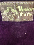 womens jacket  womens coat  womens  waistcoat  Vision Furs  vintage  vest  Urban Village Vintage  summer  Suede Jacket  Suede  purple  press stud fastening  Jacket  hippie  70  1970s  10
