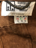 womens  waistcoat  vintage  Urban Village Vintage  urban village  Suede Jacket  suede fringing  Suede  sleevless  Jacket  hippie  festival  decorative pockets  brown  boho  Belted waist  70s  1970s  1