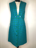 1960s Tapestry Gilet and Skirt by V.J.R Welsh Wool Tapestry - Size UK 14