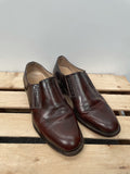 vintage  Urban Village Vintage  urban village  slip on  samuel windsor  Leather  heeled  elasticated  brown stitch  brown  block heeled  9  70s  1970s