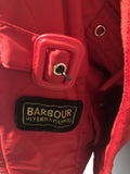 One Off Handmade Barbour Bag Made From Original Barbour International Jacket Red - Urban Village Vintage