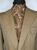 Vintage 1960s Paisley Print Grosvenor Cravat by Tootal - One Size