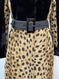 womens jacket  womens coat  womens  waist belt  vintage  Urban Village Vintage  urban village  retro  press stud fastening  lepoard print  Jacket  faux fur  faux collar  faux  coat  brown  black  Belted waist  belted jacket  belted dress  belted  belt  astraka  animal print  70s  1970s  12