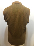waistcoat  vintage  Urban Village Vintage  urban village  sleevless  pockets  patterned  MOD  mens  M  knitwear  knitted  knit  Jacket  button down  brown  60s  1960s