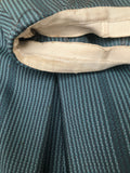 zip  womens  vintage  Urban Village Vintage  urban village  turquoise  Skirts  skirt  pleats  pleated skirt  grey stripe  blue  back zip  8  50s  1950s