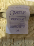 yellow  womens  waist belt  vintage  Urban Village Vintage  urban village  MOD  long sleeve  lemon  knitwear  knitted  knit  high neck  Castle  60s  1960s  14