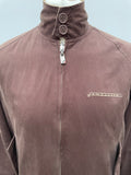 zip front  zip  vintage  Urban Village Vintage  urban village  reversible  retro  MOD  Mens jacket  mens  long sleeve  Lambretta  L  Jacket  Harrington Jacket  harrington  embroidered logo  elasticated  dark brown  corduroy  corded  cord  brown