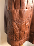 XL  vintage  Urban Village Vintage  urban village  soft leather  pockets  mens  long sleeve  Leather Jacket  Leather Coat  Leather  Jacket  collar  brown leather  brown  Attica of California  70s style  70s  1970s