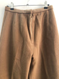 womens  vintage  two piece  top  suit  set  mod  Jacket  Hilary Model  double breasted  coat  brown  beige  60s  1960s  12  10-12  10