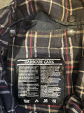 One Off Handmade Barbour Bag Made From Original Vintage Barbour Border Waxed Cotton Jacket Blue - Urban Village Vintage