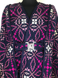 womens  Welsh Woollens  welsh wool  welsh  waist belt  vintage  Urban Village Vintage  tapestry  S  purple  pink  MOD  cape  caerwys clothes  blue  60s  1960s