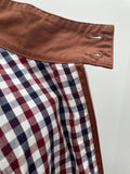 xxl  waist band  vintage  Urban Village Vintage  urban village  skinhead  Size XXL  retro  MOD  mens  lining  Jacket  Harrington Jacket  harrington  elasticated  Cotton  checked  check lining  brown  ben sherman  2xl