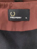 vintage  Urban Village Vintage  Stripes  Red  MOD  mens  M  logo  lightweight jacket  Lightweight  Jacket  Fred Perry  burgundy