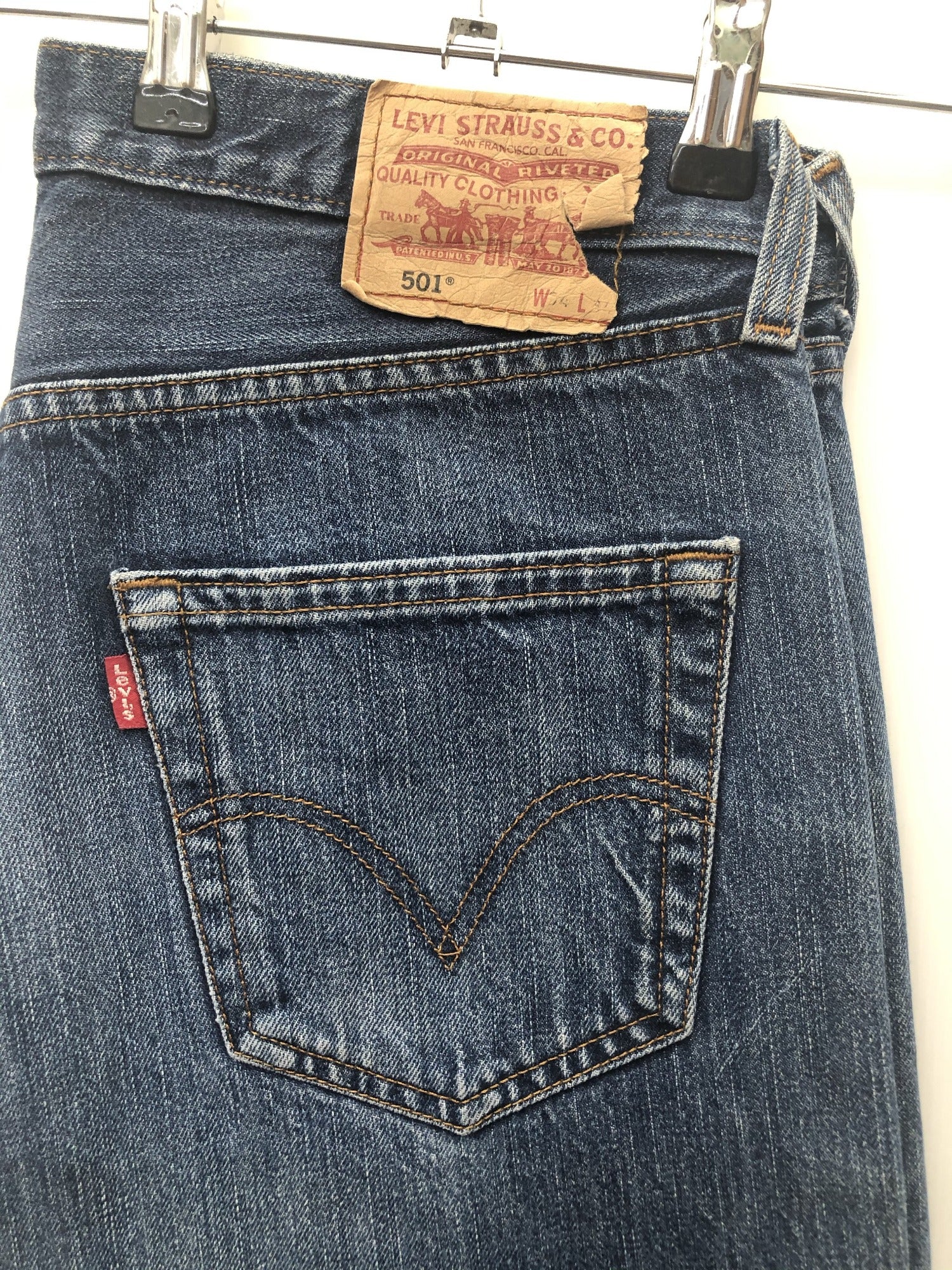 Original Levi Strauss 501 XX Jeans Red Tab - Size W34 L34 - Mens Vintage  Clothing - Urban Village – UrbanVillageVintage
