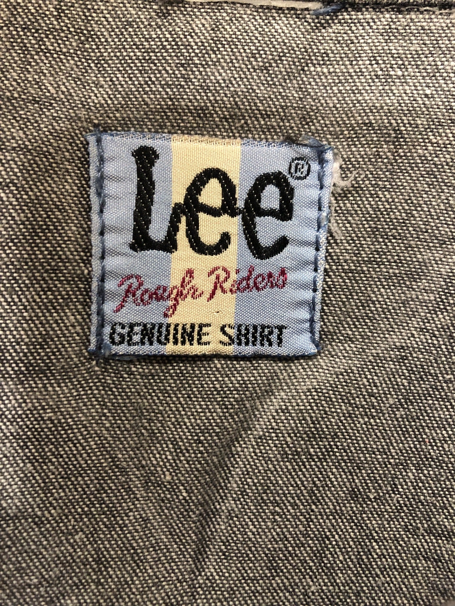 Rough Riders  Lee  wrangler  vintage  Urban Village Vintage  Shirt  Mens Shirts  mens  m  jean  jacket  Grey  Green  fitted  denim shirt  denim  70s style