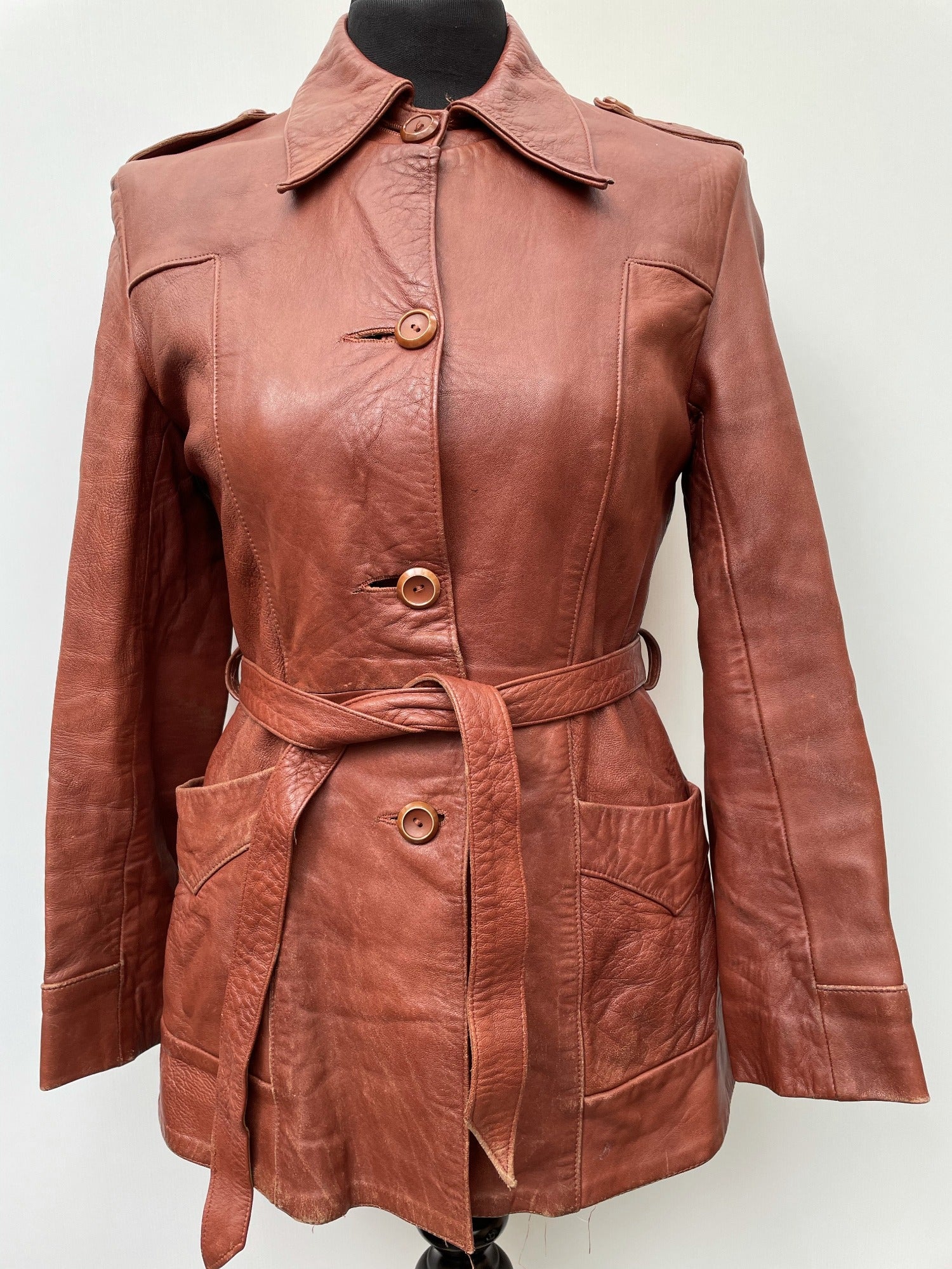 70s style leather jacket womens sale