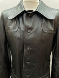 vintage  Urban Village Vintage  urban village  retro  pockets  mens  M  long sleeve  Jacket  collar  black  big collar  70s  1970s