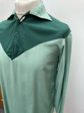 vintage  v neck  Urban Village Vintage  urban village  toggle  sportswear  Shirt  retro  pullover  novello  Mens Shirts  mens  M  lightweight  Green  casual  50s  50  1950s