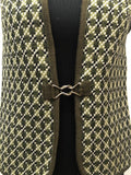 Wool Blend  wool  womens  west country crafts  waistcoat  vintage  vest  Urban Village Vintage  urban village  tunic  tapestry  sleevless  pure wool  Green  60s  1960s  100% Wool  10