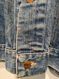 Vintage 1970's 70s Wrangler Denim Jean Jacket Blue Large Mens