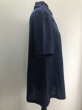 womens  vintage  Urban Village Vintage  top  short sleeve  Blue  blouse  Beagle collar  70s  1970s  12