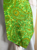 vintage  Urban Village Vintage  urban village  UK  tie  summer  style  psychedelic  psych  Paisley Print  paisley  One Size  mens accessories  mens  Green  flower power  fashion  clothing  clothes  birmingham  acid  70s  1970s