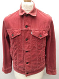 Cord Levis Jacket - Red - Size S