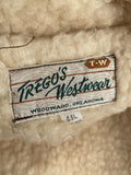 vintage  Urban Village Vintage  trucker jacket  trucker  Suede  sherpa  sheepskin  popper  pockets  Mens jacket  mens coat  L  jacket  brown  70s  70  1970s