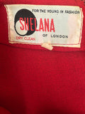 Shelana of London 1970s Long Sleeved Mini Dress by - Size 10