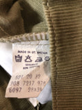 white tab  W26  vintage  Urban Village Vintage  urban village  petite  mens  logo  levis strauss  levis  levi strauss  levi  L34  khaki  green  flares  corduroy  cords  corded  cord