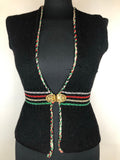 1970s Knitted Waistcoat with Clasp - Size UK 8