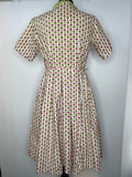 zip  womens  white  waist belt  vintage  Urban Village Vintage  urban village  summer dress  side zip  shirt waist  print dress  print  pleat detail  pink  neck tie  multi  fit n flare  fit and flare  dress  bow detail  50s  1950s  10