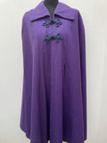 1960s Full Length Cape - Purple - One Size