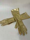 womens accessories  womens  vintage  Urban Village Vintage  studio 54  S  party  lame  gold  gloves  glam  disco  deadstock  60s  1960s