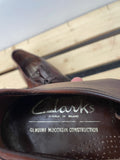 Urban Village Vintage  urban village  shoes  shoe  New old stock  MOD  moccasin  mens  leather trim  leather stitch  Leather  laces  lace  heeled  heel  deadstock  clarks  brown  block heeled  8  70s  60s  1970s  1960s