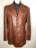 1970s Leather Jacket by Attica of California - Size L