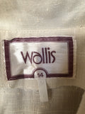 zip  womens  Wallis  vintage  Urban Village Vintage  urban village  printed dress  dress  cream  back zip  70s  1970s  10