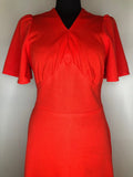 womens  vintage  Urban Village Vintage  urban village  summer dress  summer  red  maxi dress  long dress  dress  70s  70  1970s  12