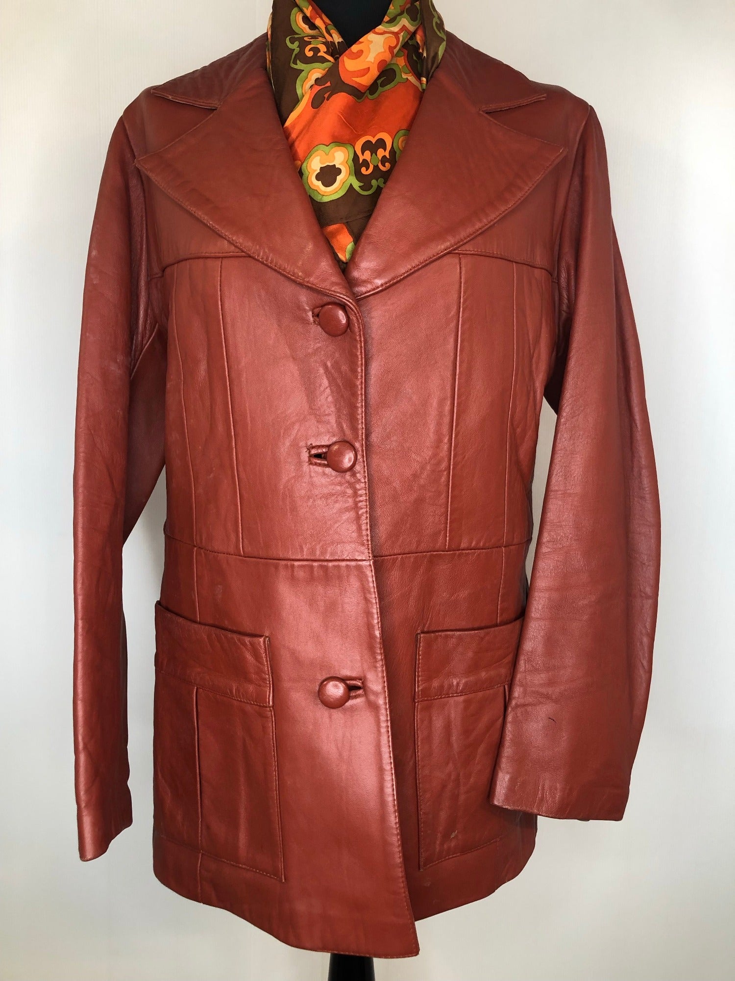 Old sales leather coat