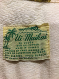 vintage  Urban Village Vintage  urban village  Ui-Maikai  top  summer shirt  short sleeved  short sleeve  Shirt  patterned  pattern  orange  multi  Mens Shirts  mens  L  Hawaiian shirt  hawaiian  Floral Print  dagger collar