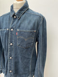 vintage  Urban Village Vintage  urban village  stitch detailing  stitch detail  mens  M  long sleeve  lightweight  levis strauss  levis  levi strauss  levi  Jacket  Denim jacket  denim  collar  chest pockets  chest  button front  button